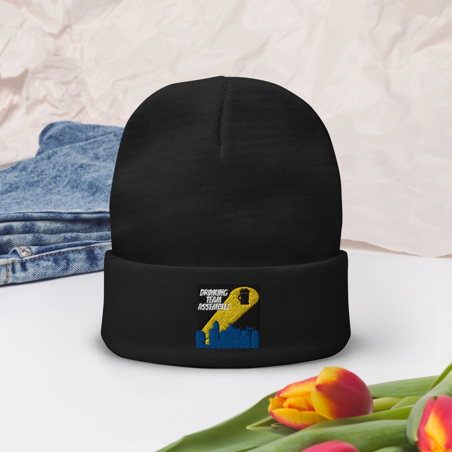 Embroidered Beanie